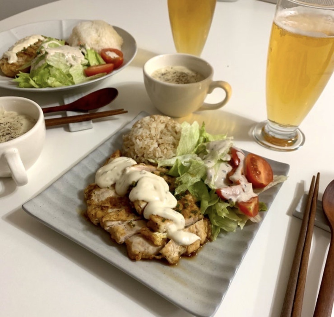 치킨커틀렛과맥주 🍗🍺