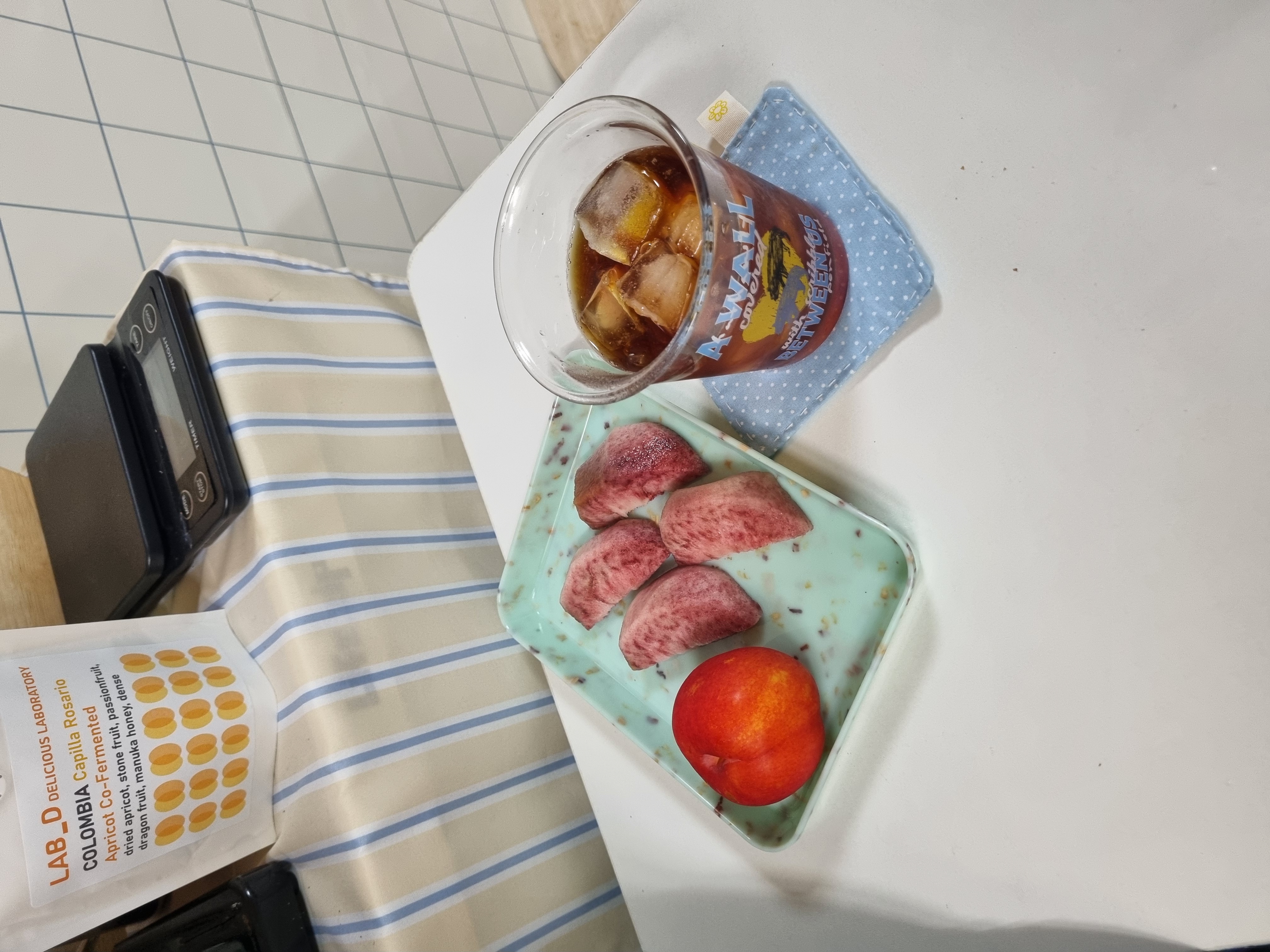 복숭아와 자두,커피