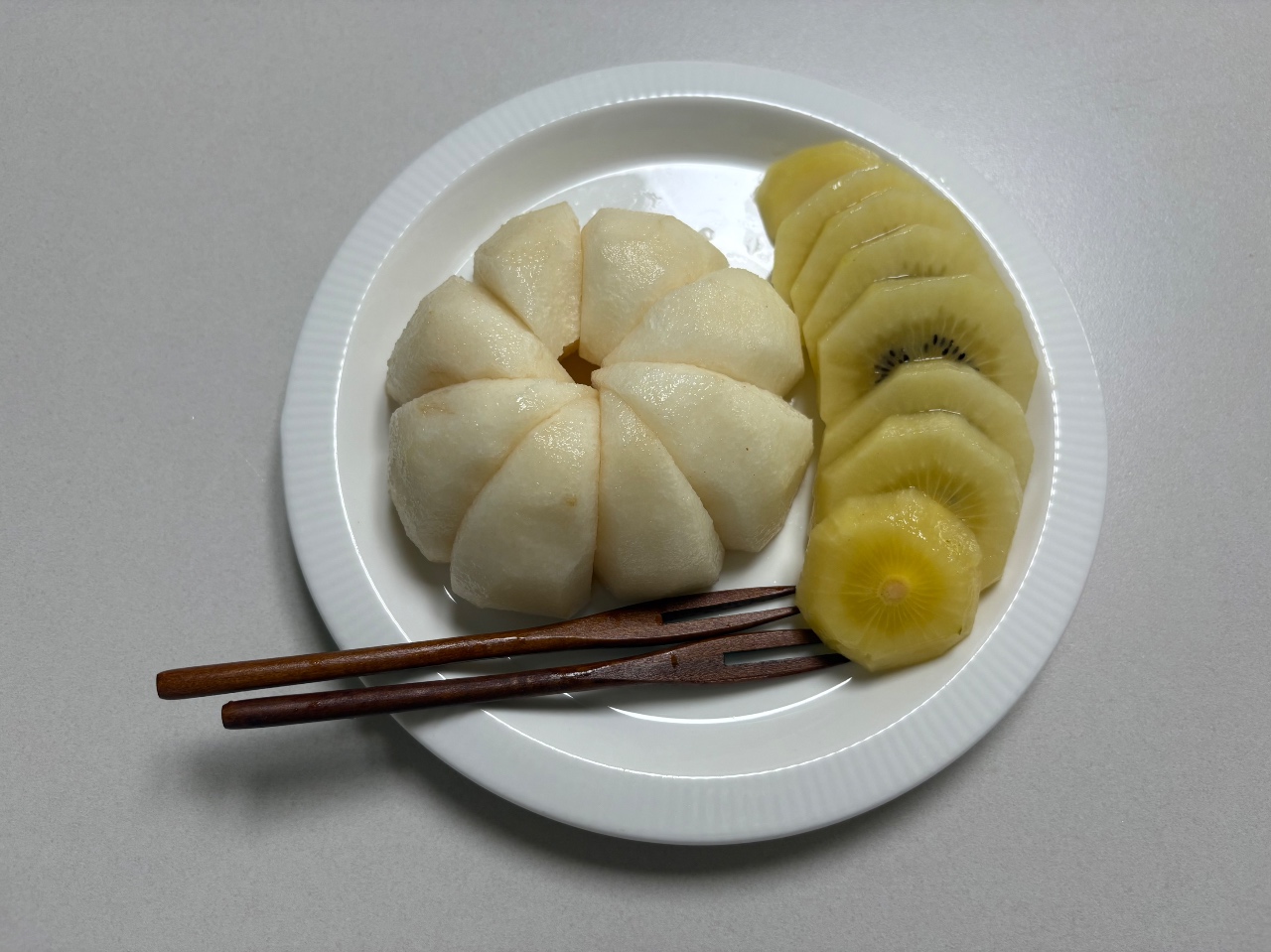 연휴 끝 간식🍐🥝