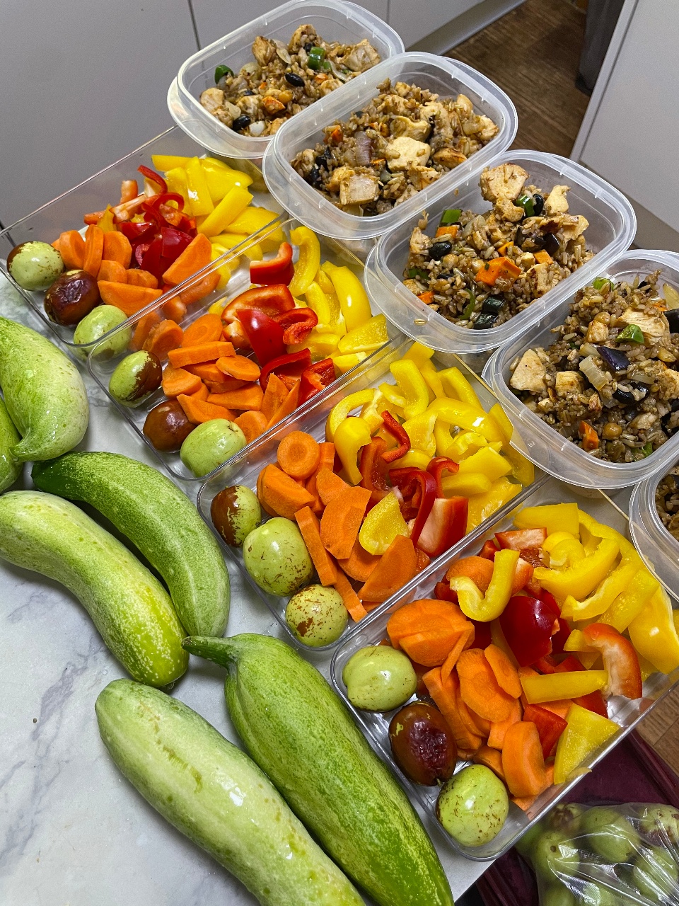 🥗 이번 주도 건강하게! 알록달록 다이어트 밀프랩 도시락 만들기 🍱