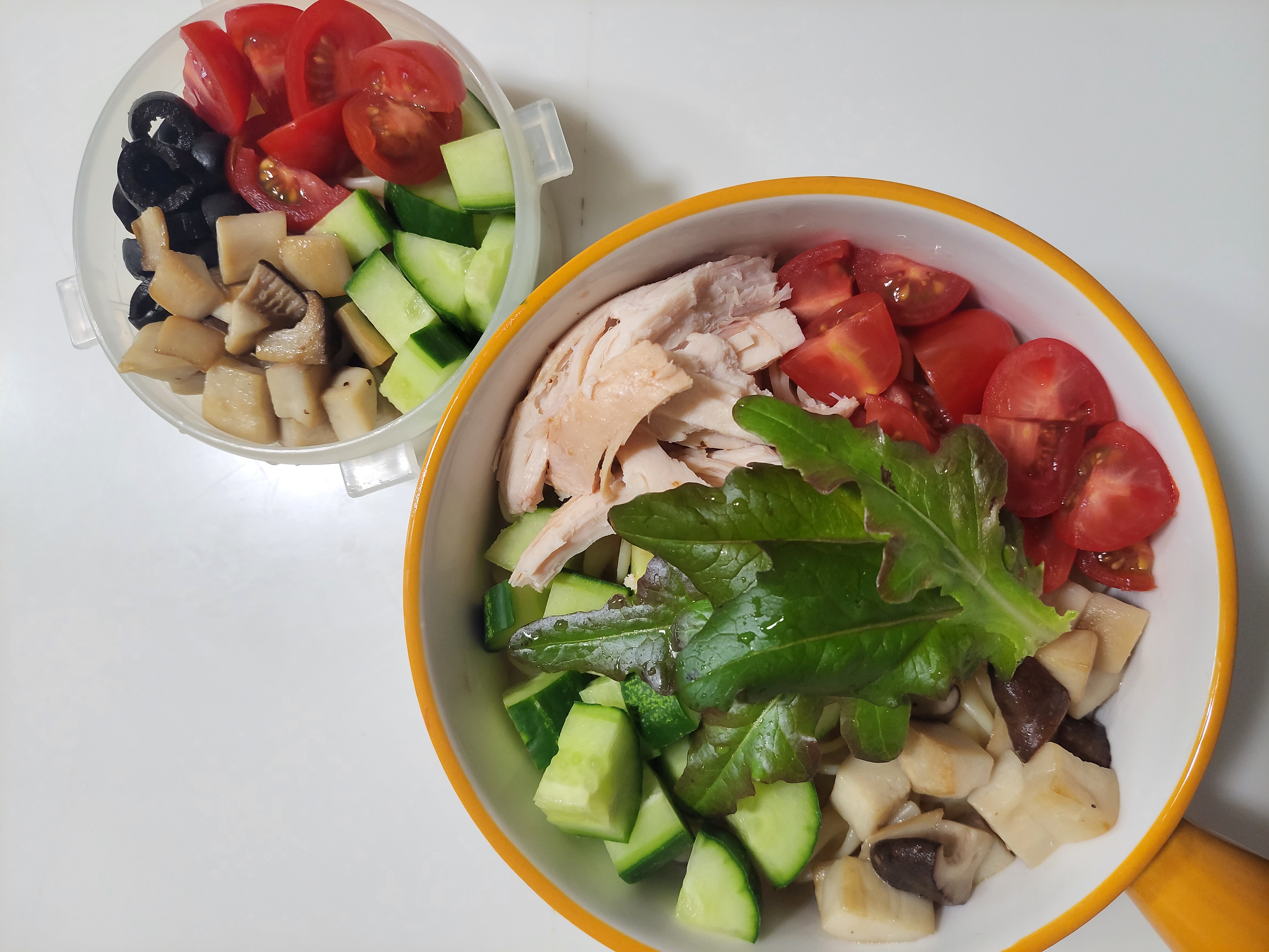 어제 + 오늘 샐러드 파스타🥗 
