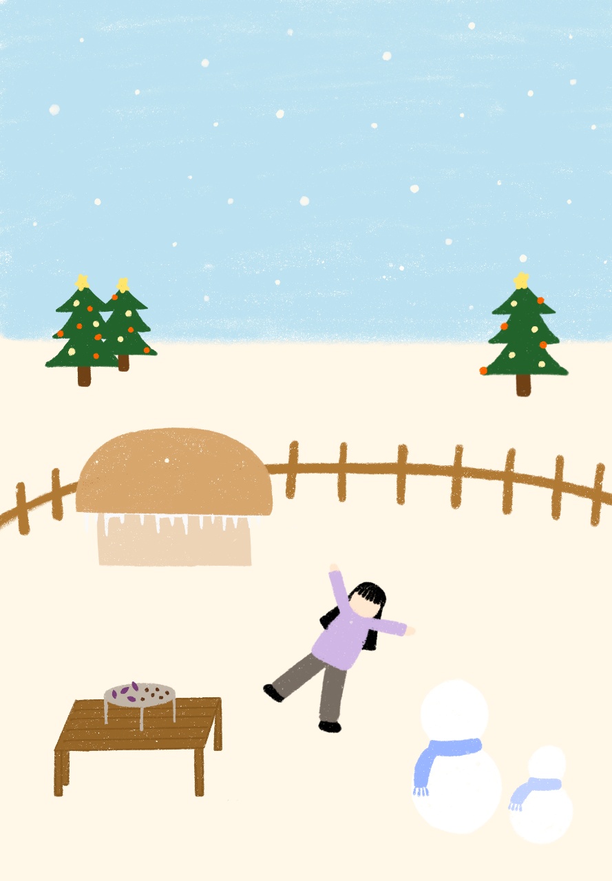 겨울하면 떠오르는 것들을 모은 겨울 그림☃️