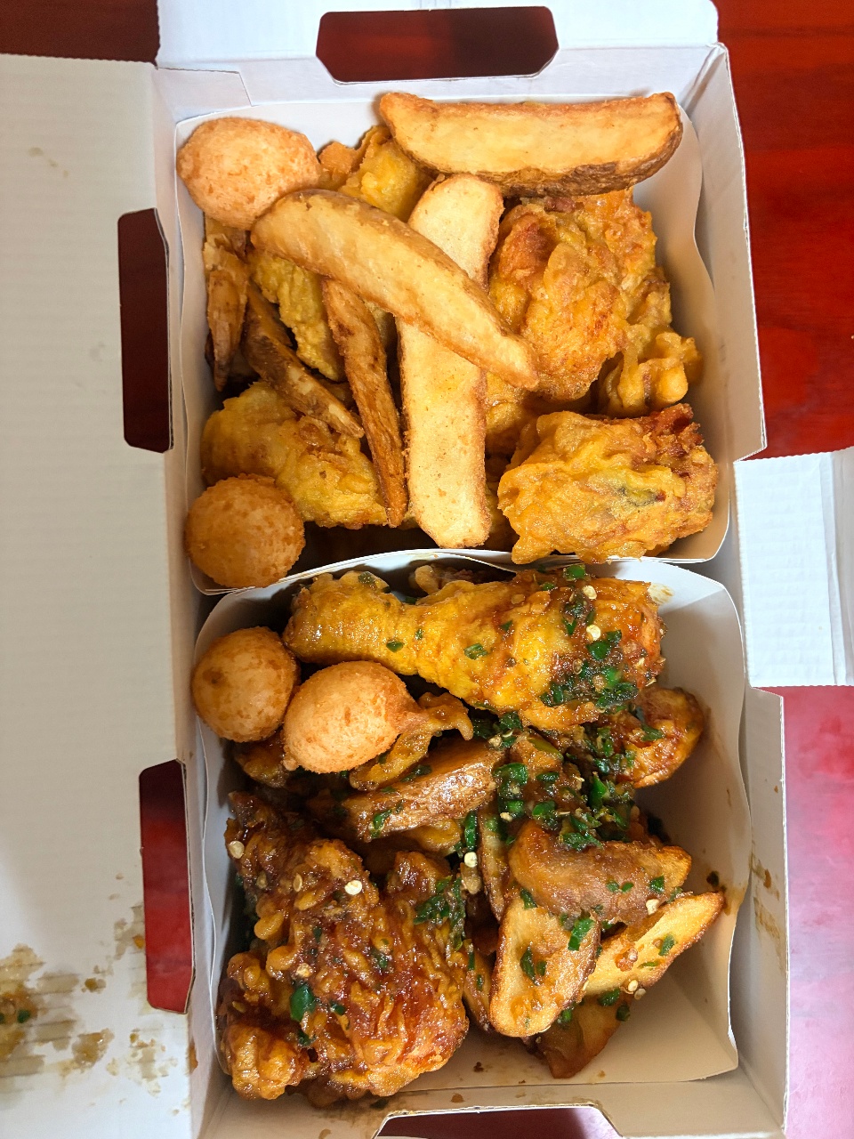 반반치킨으로 저녁해결~~