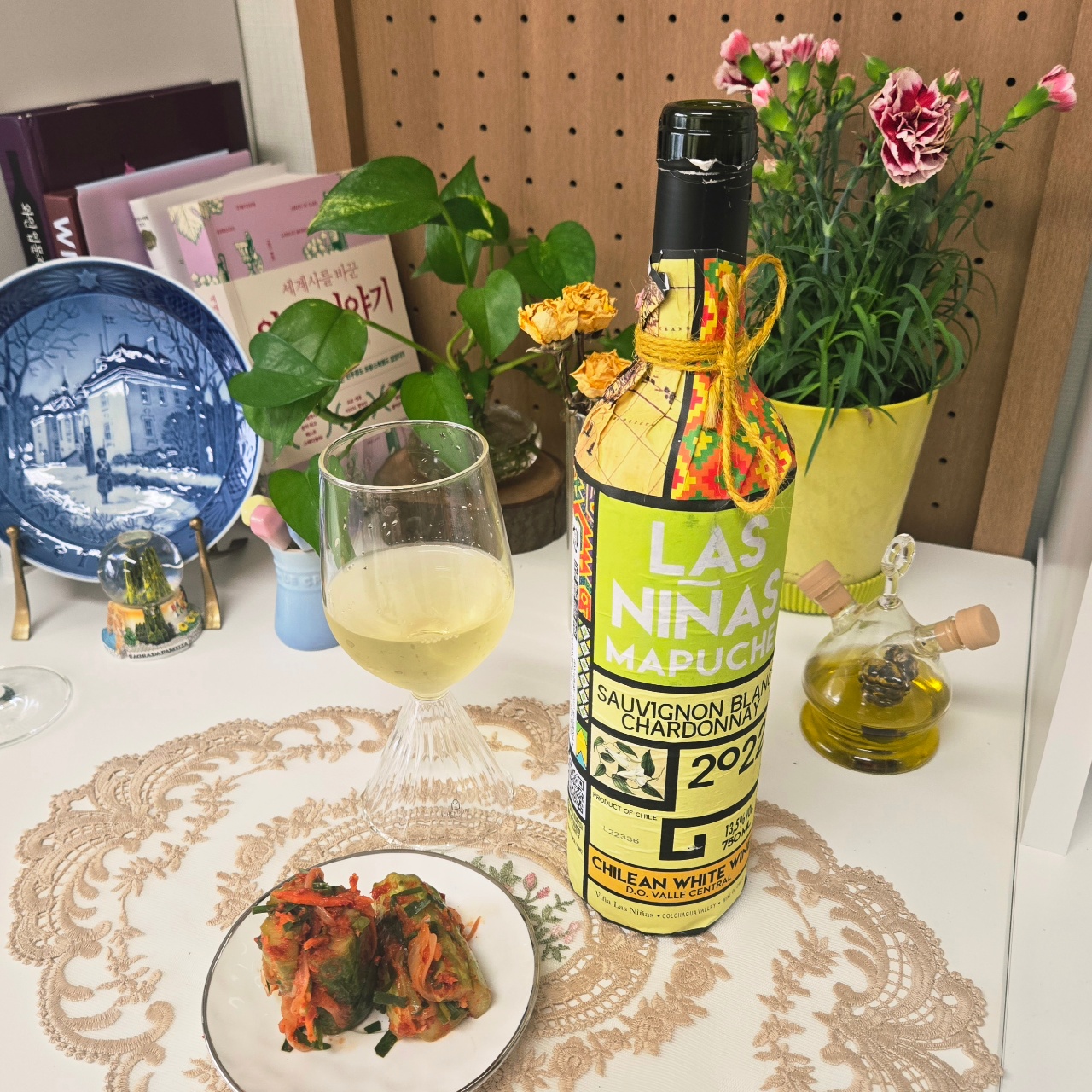 오이소박이와 화이트와인 🥂