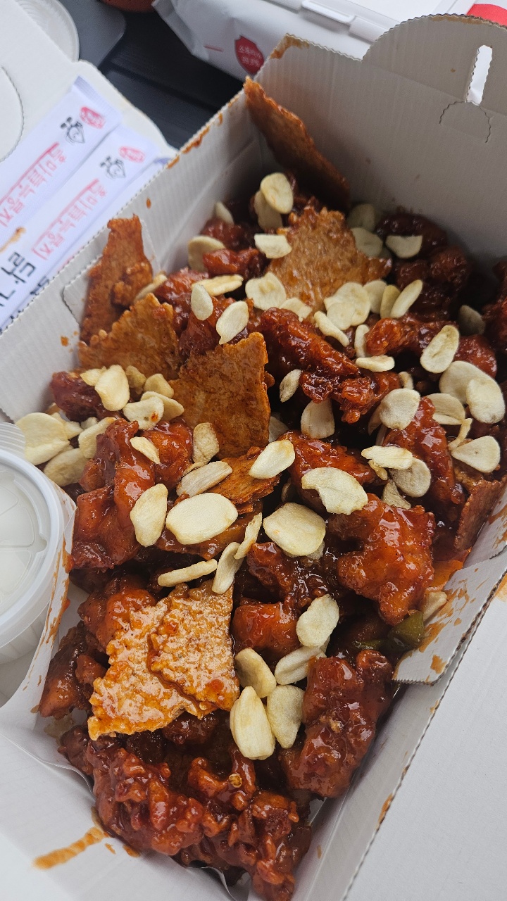 누룽지 마늘 닭강정 ❤️