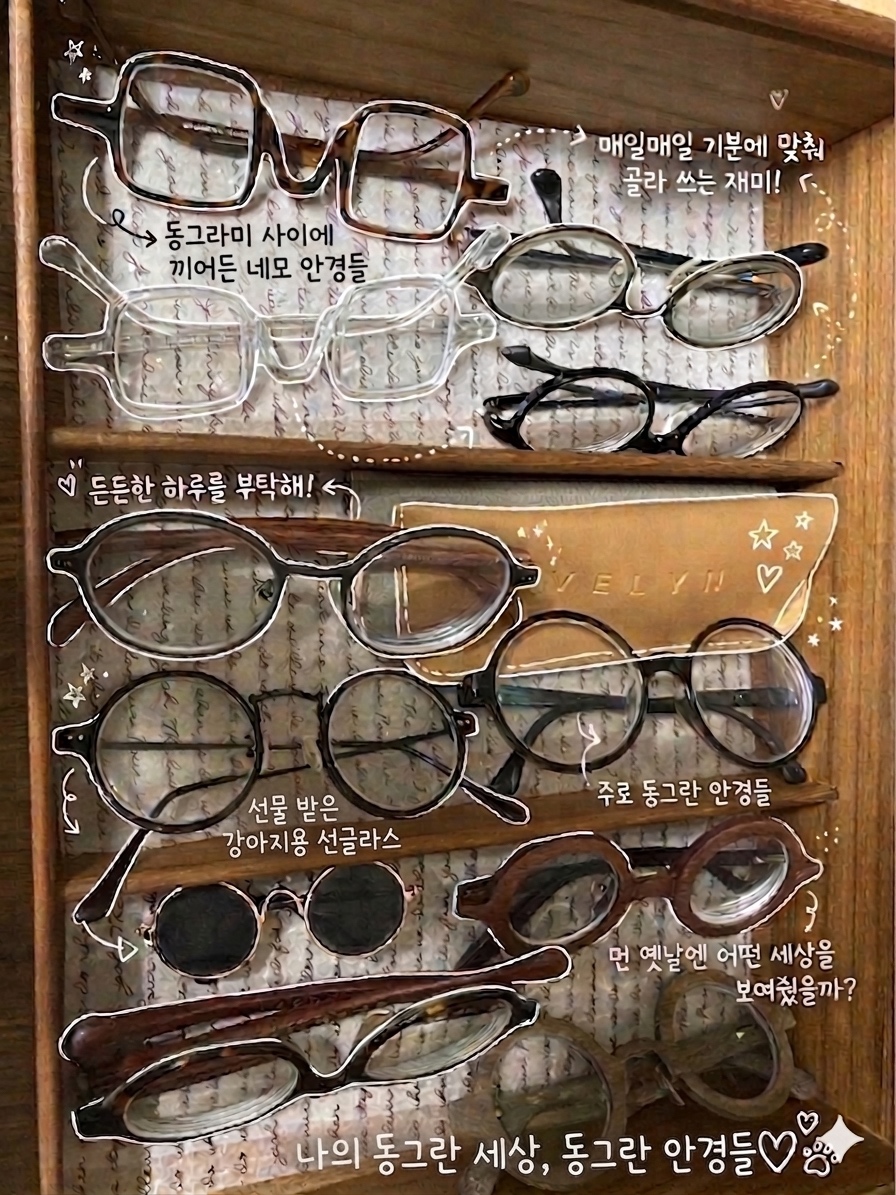 안경 중 좋아하는 것만 따로 ~