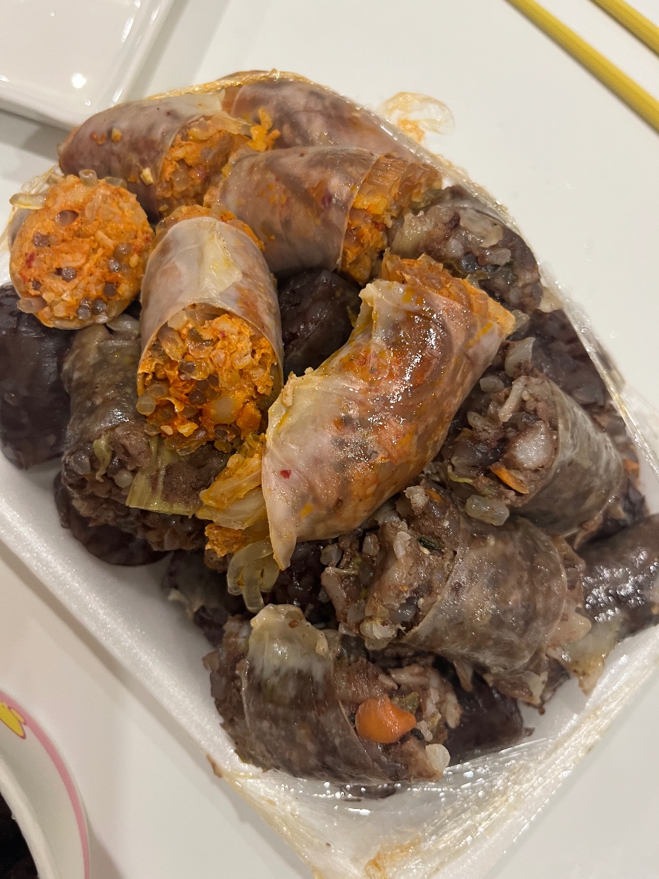 순대 먹었어요!