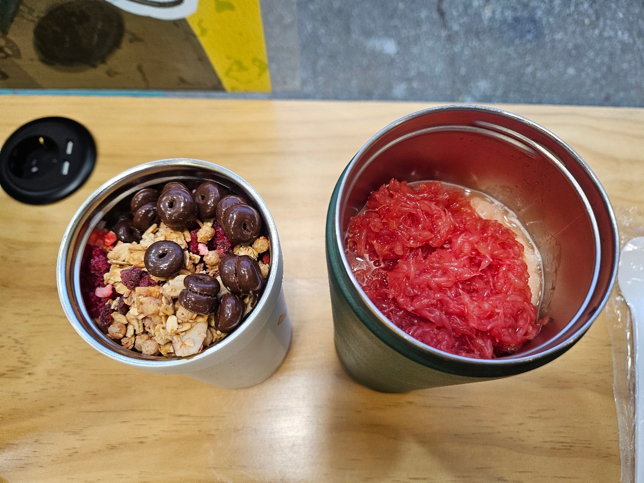 메가커피 요거젤라또 & 자몽톡톡스무디