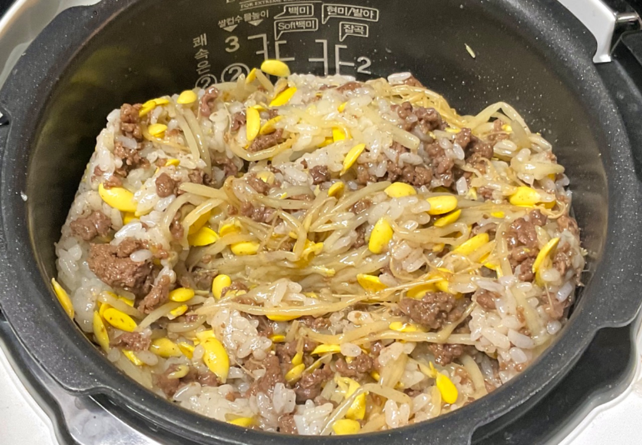 오랜만에 콩나물밥 먹기🍚