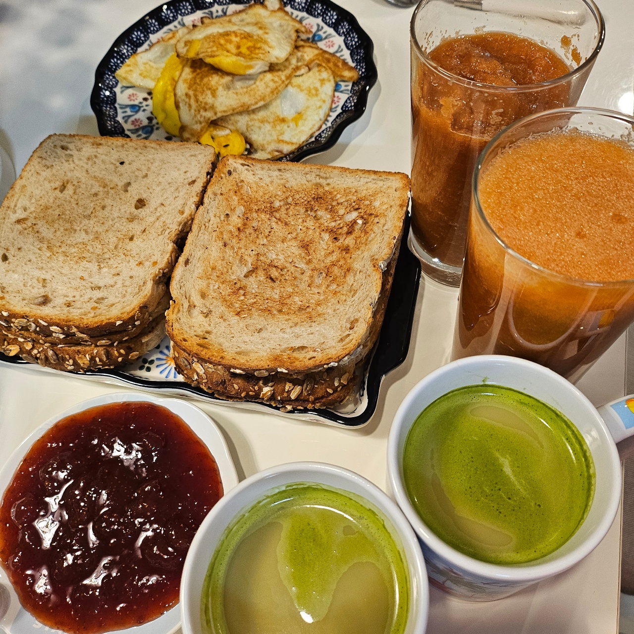 오늘의 브런치🍞🍳🍵🍹