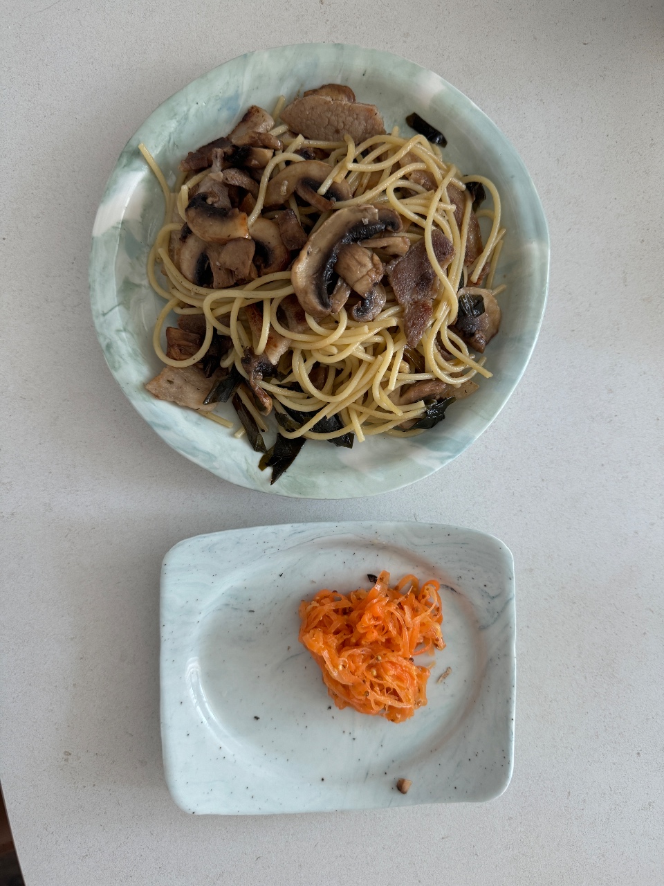 재택 아침 점심