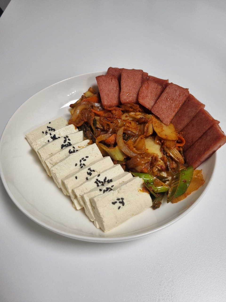 스팸두부김치