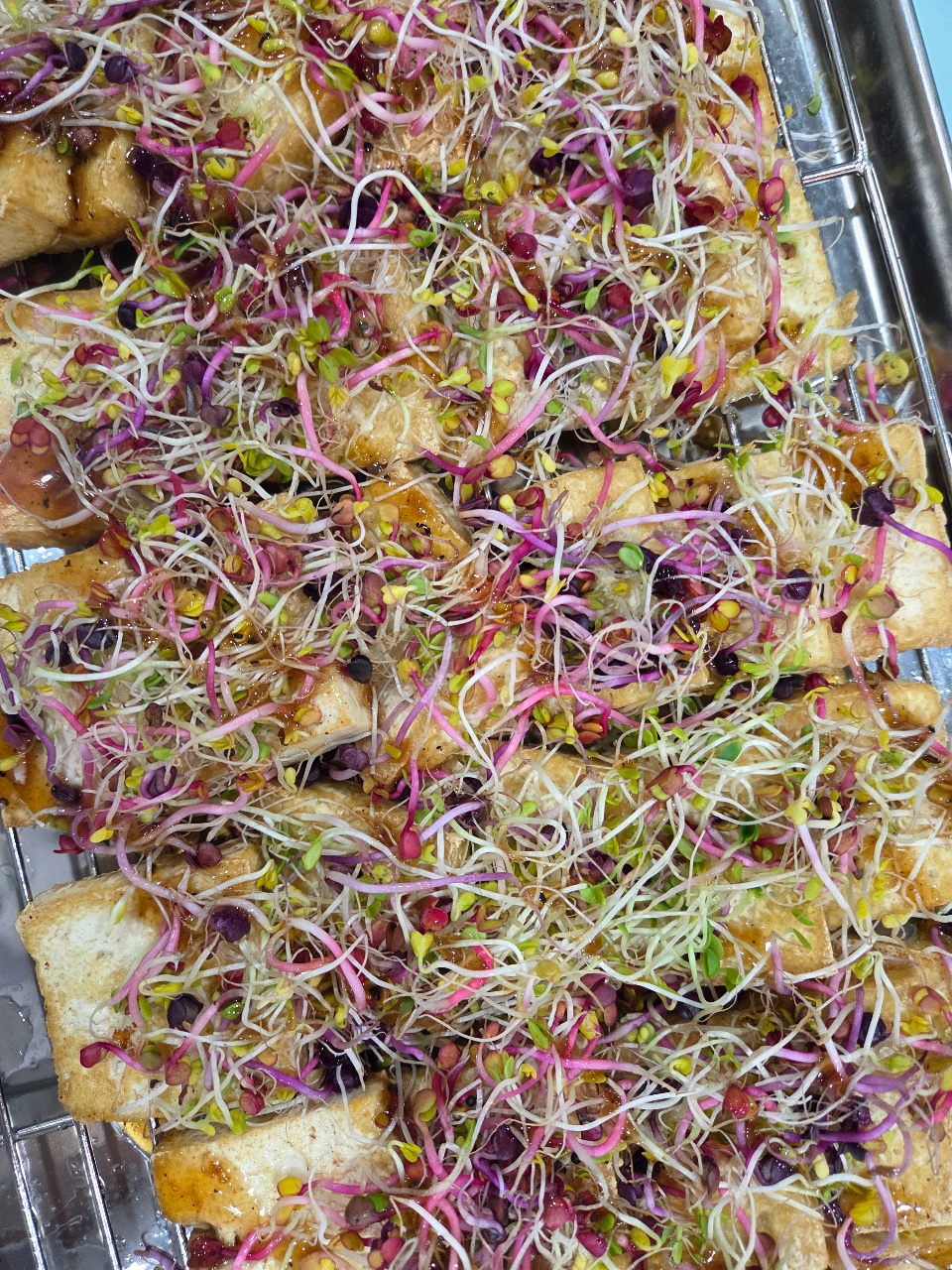 새싹두부구이+카레연근조림