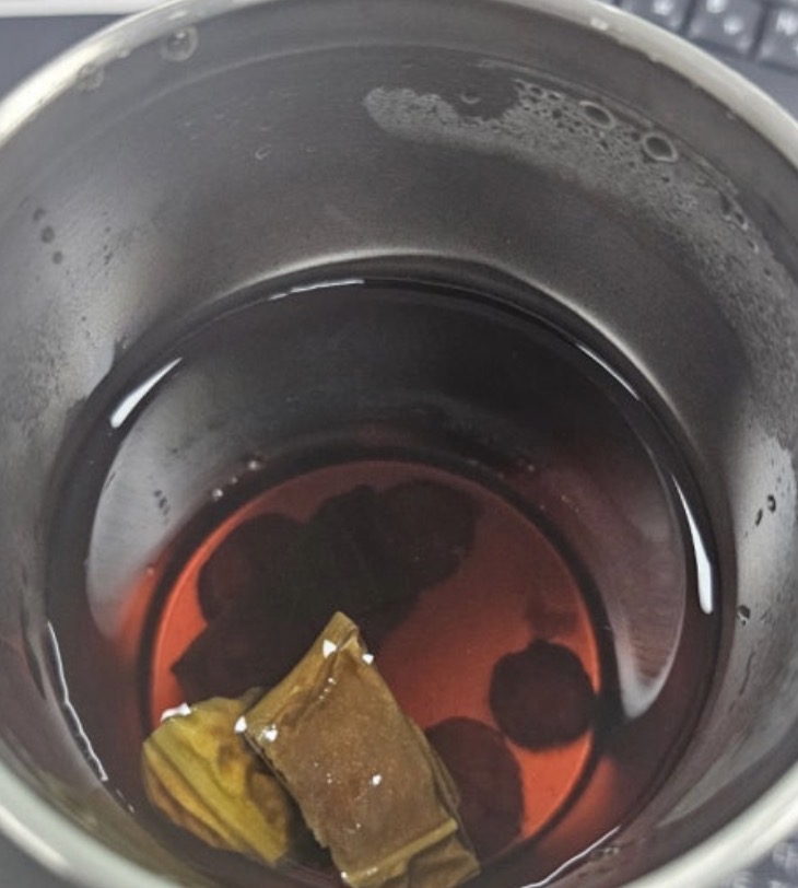 작두콩차 찐하게