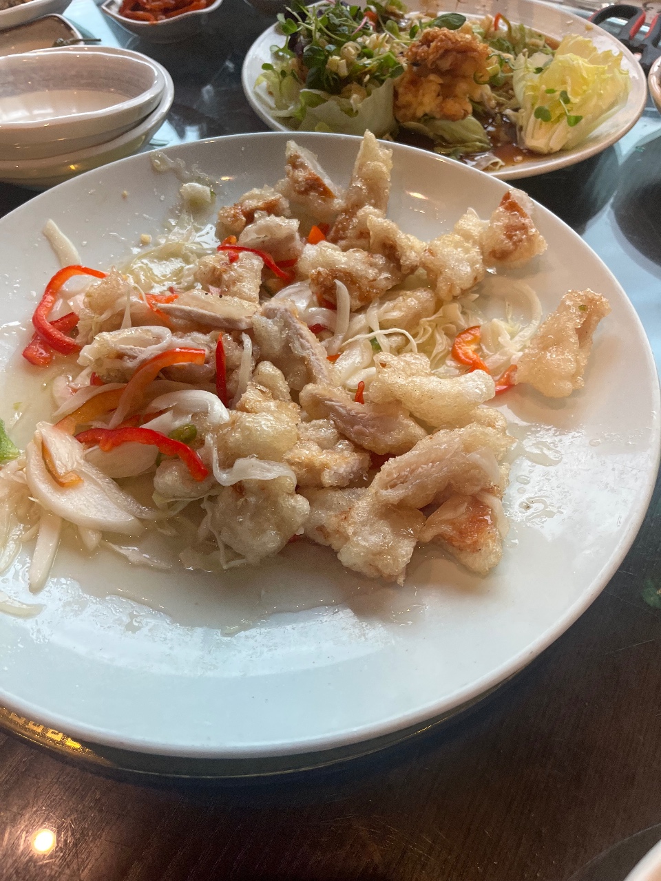탕수육 먹었어용