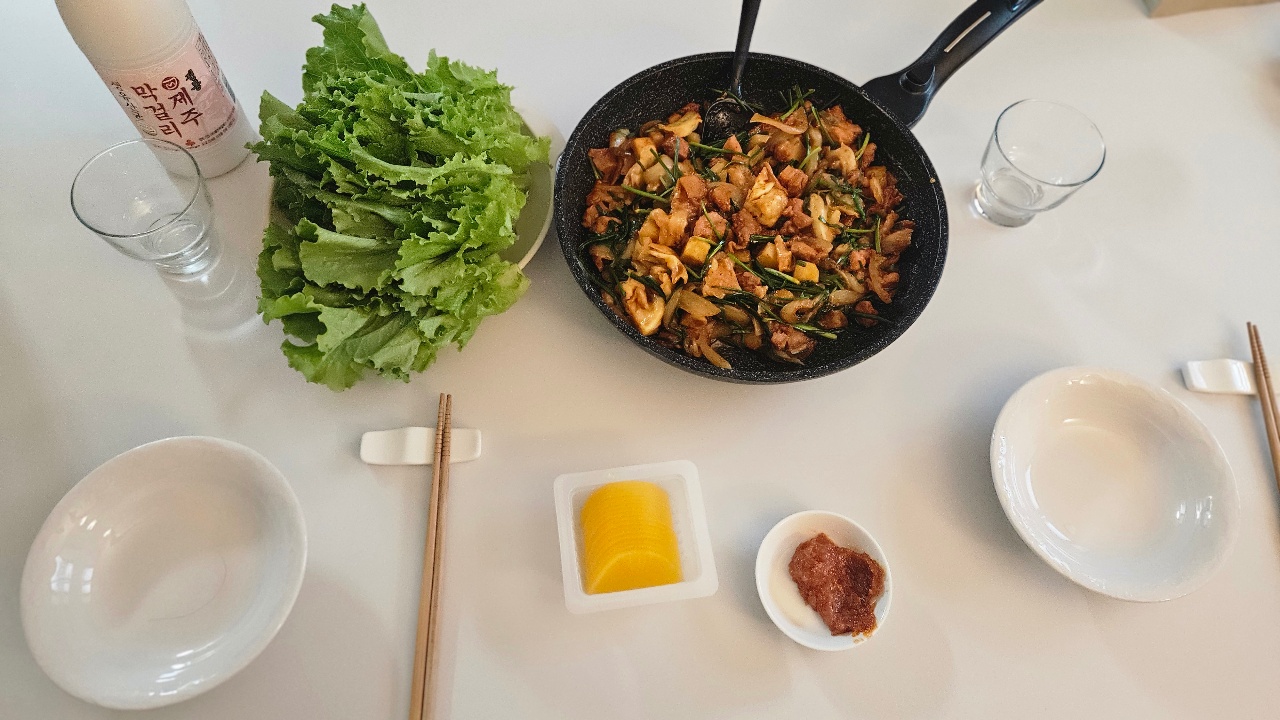 비오는날 닭갈비 제주막걸리
