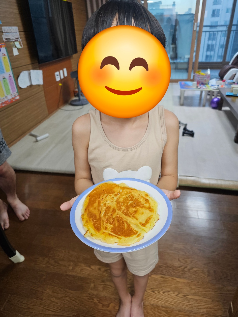 아이와 함께 팬케이크 만들기^^