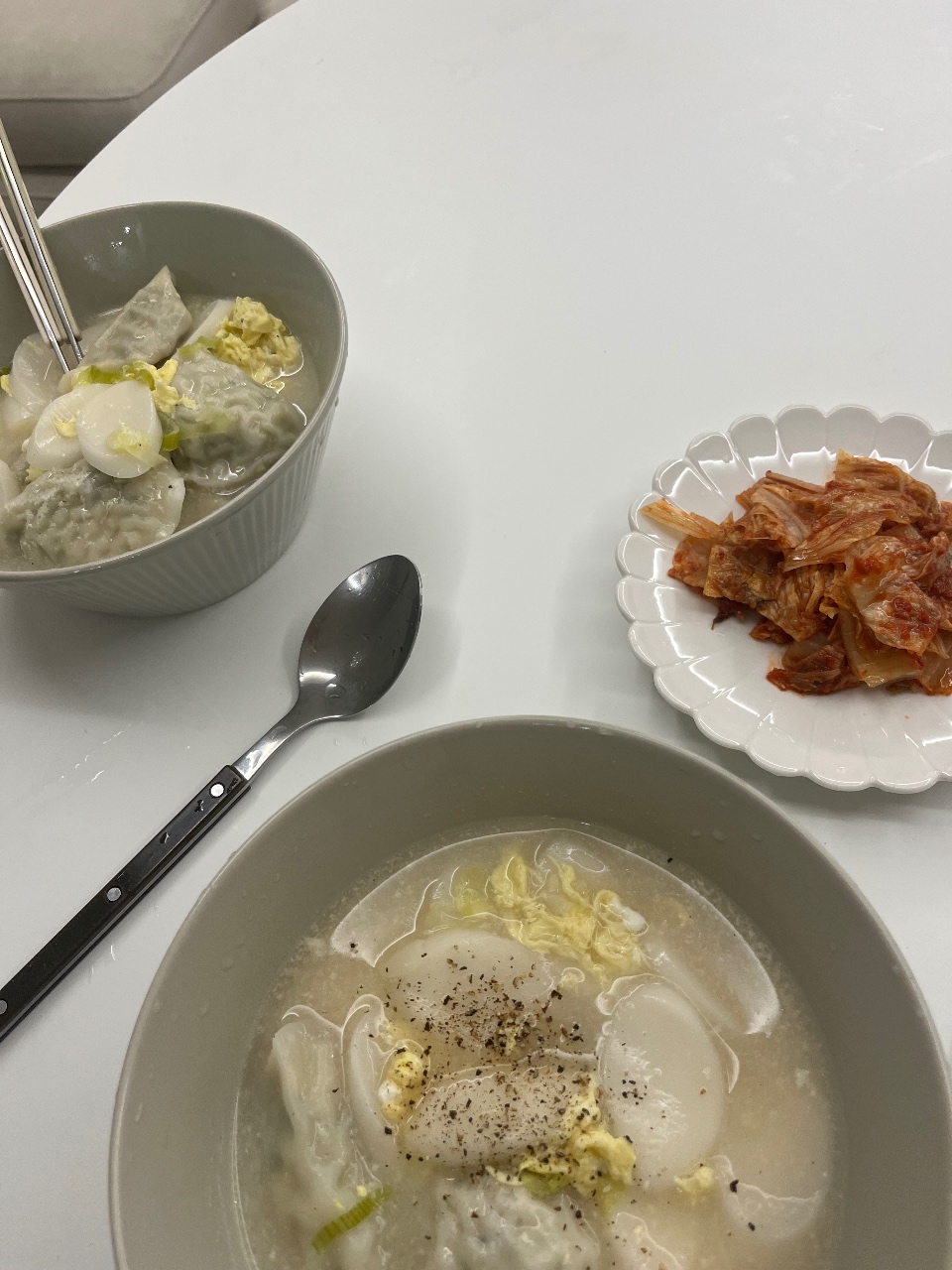 떡만두국 먹기!