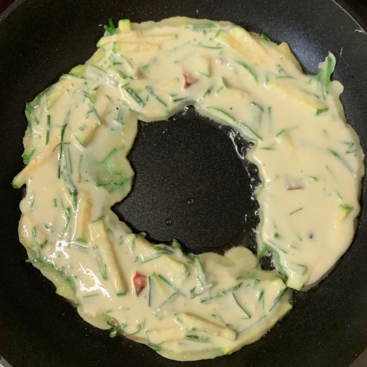 골고루 바삭한 부침개 만들기🥢