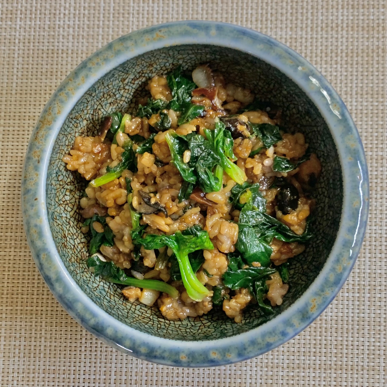 제철 시금치 볶음밥