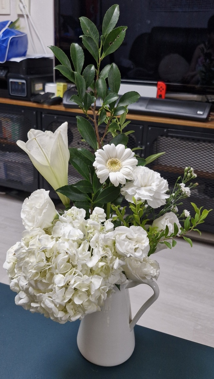 꽃이 왔어요!