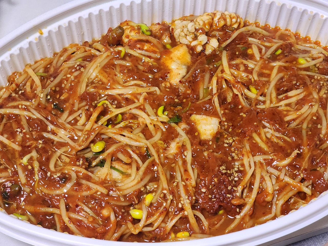 야식으로 아구찜!