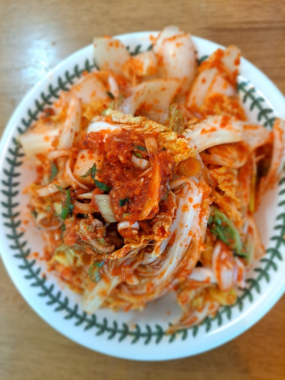 갓 담근 겉절이