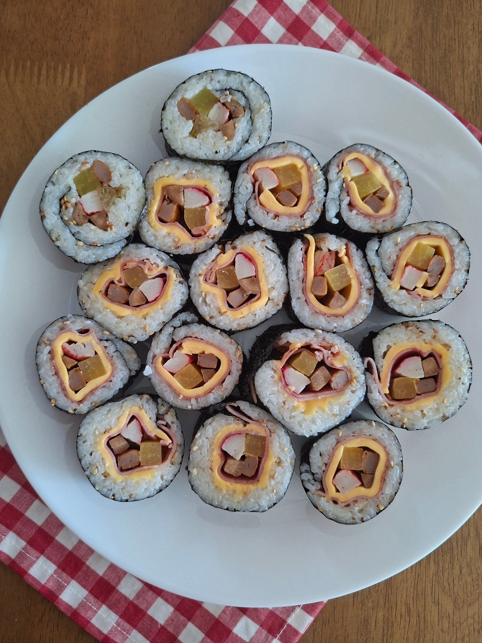 냉장고 털이 김밥
