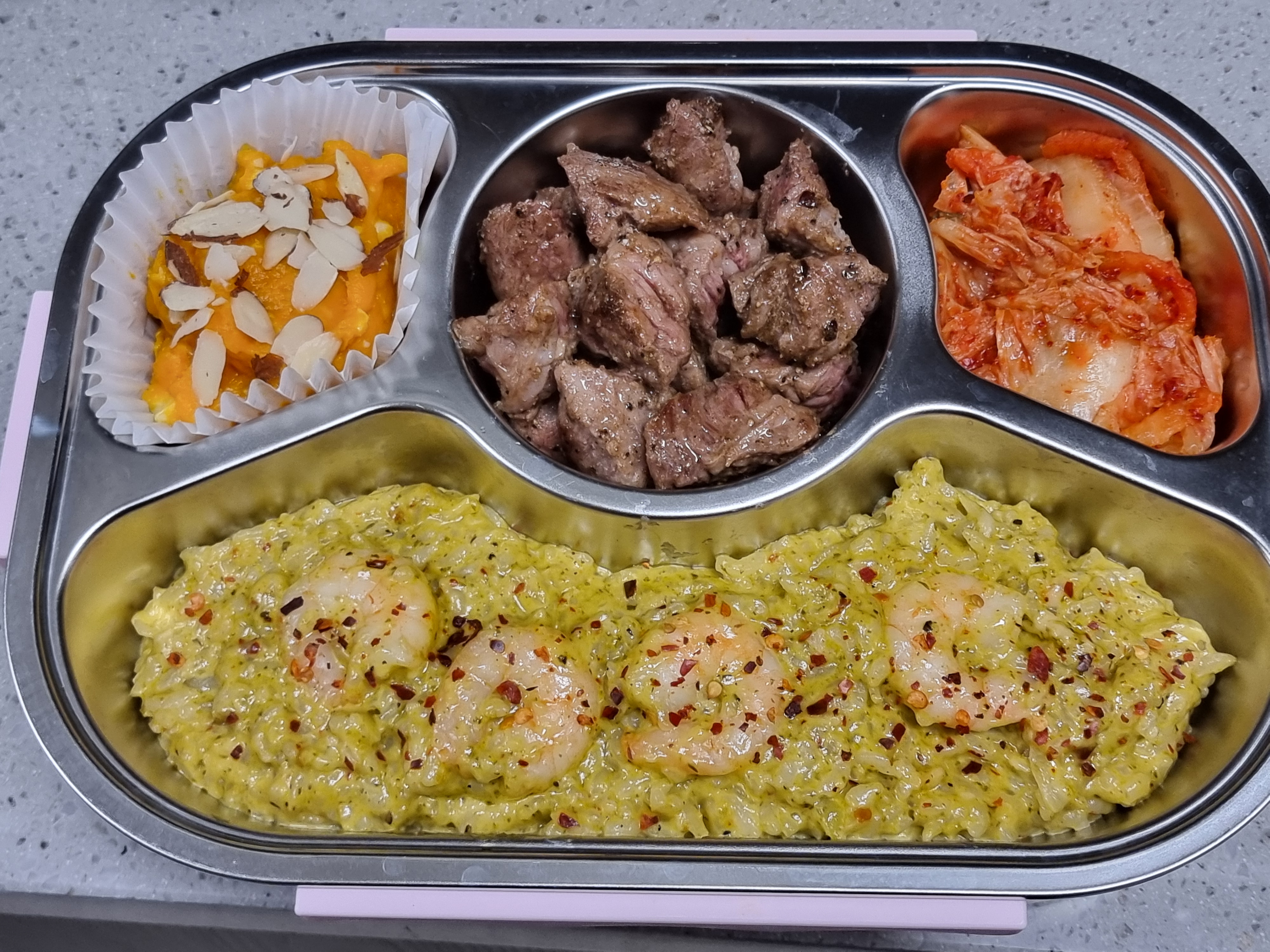 내일 도시락은 리조또에요😁