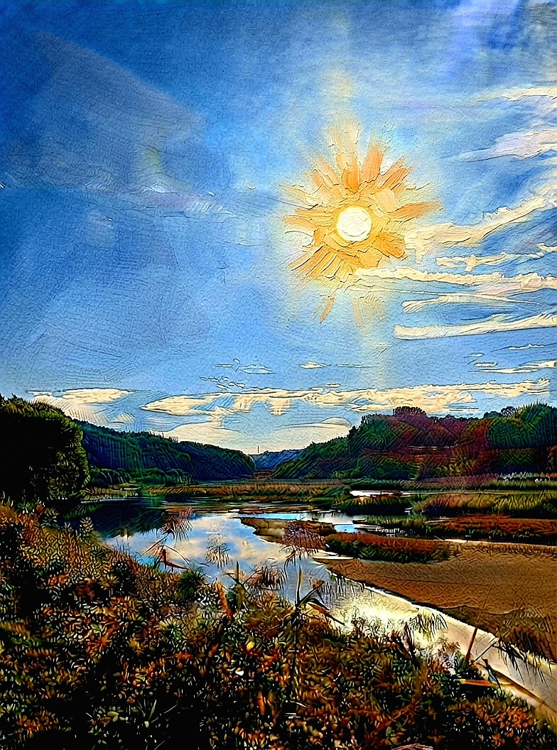 산책길..