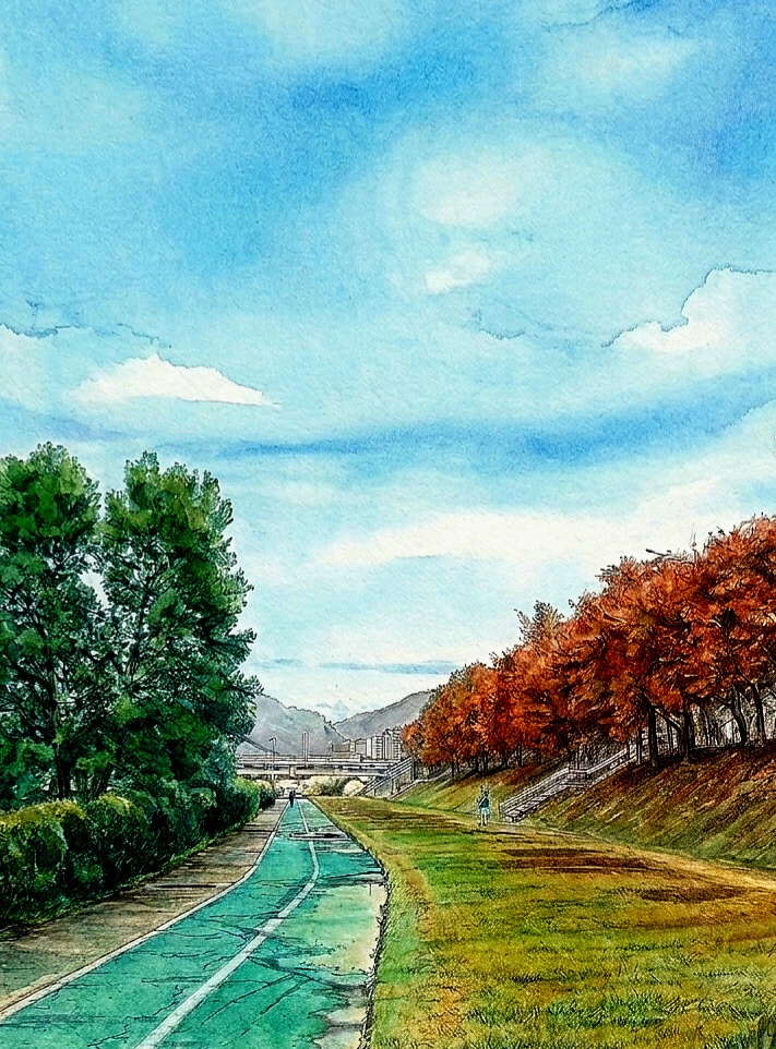 산책..