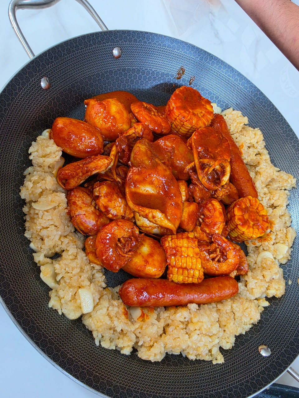 마늘밥과 보일링씨푸드!