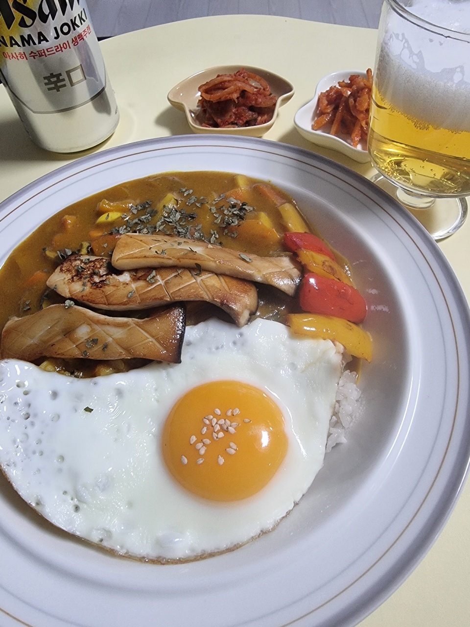 어떤 메뉴에도 🍺와 함께라면...