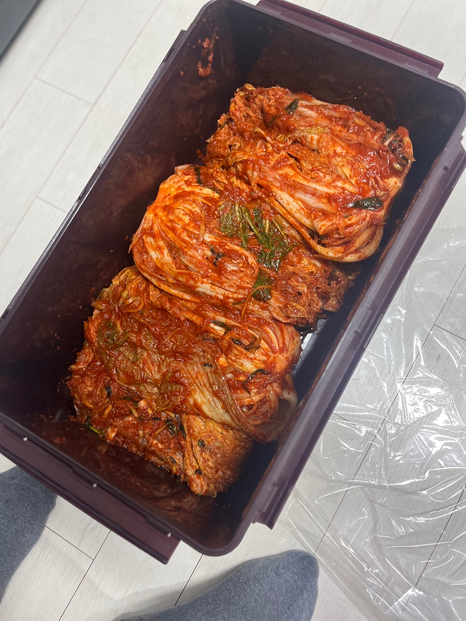 [오늘의 사부작] 김치 담궈요~~😋