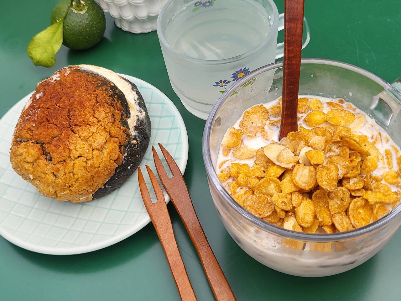 달달한 아침식사를 먹어요