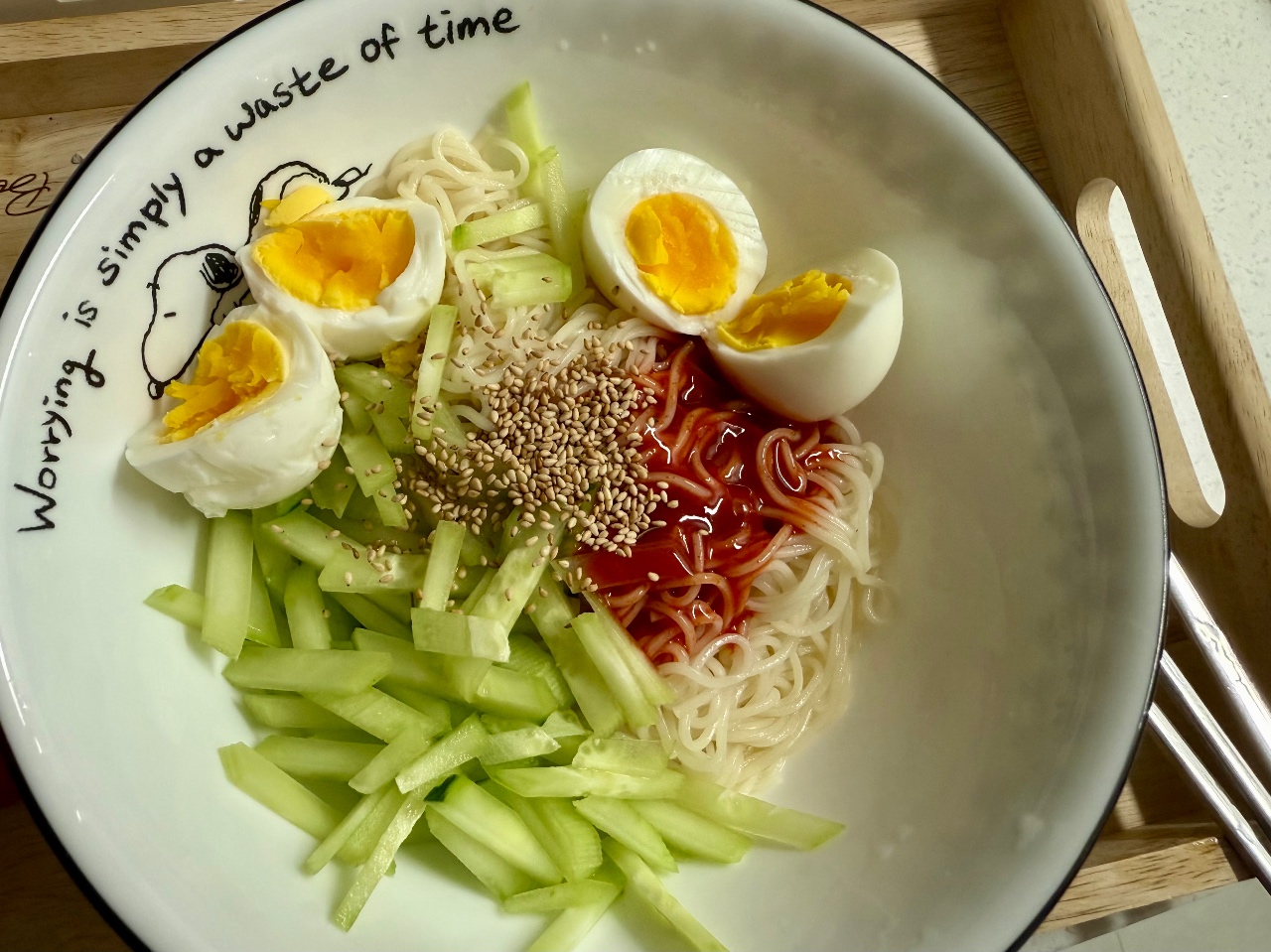 한여름에 야식 [비빔국수]