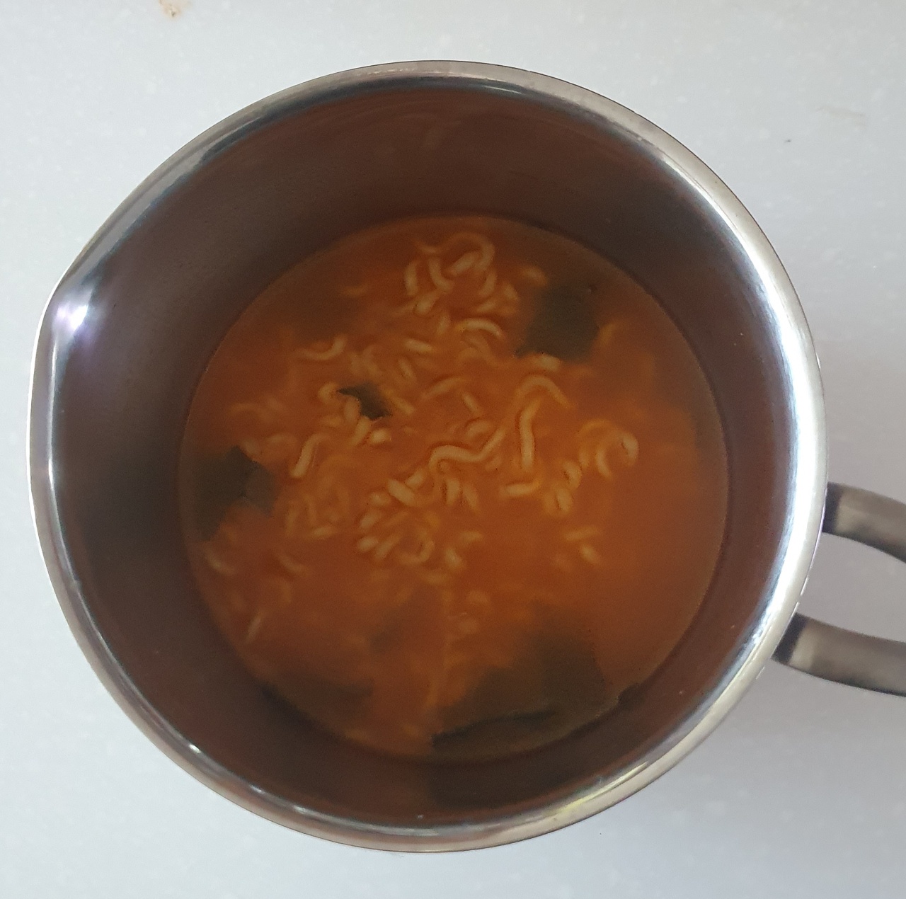 너구리 끓였어요