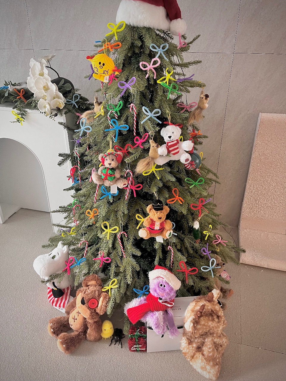 🧸곰돌이가 추가된 트리🎄✨✨