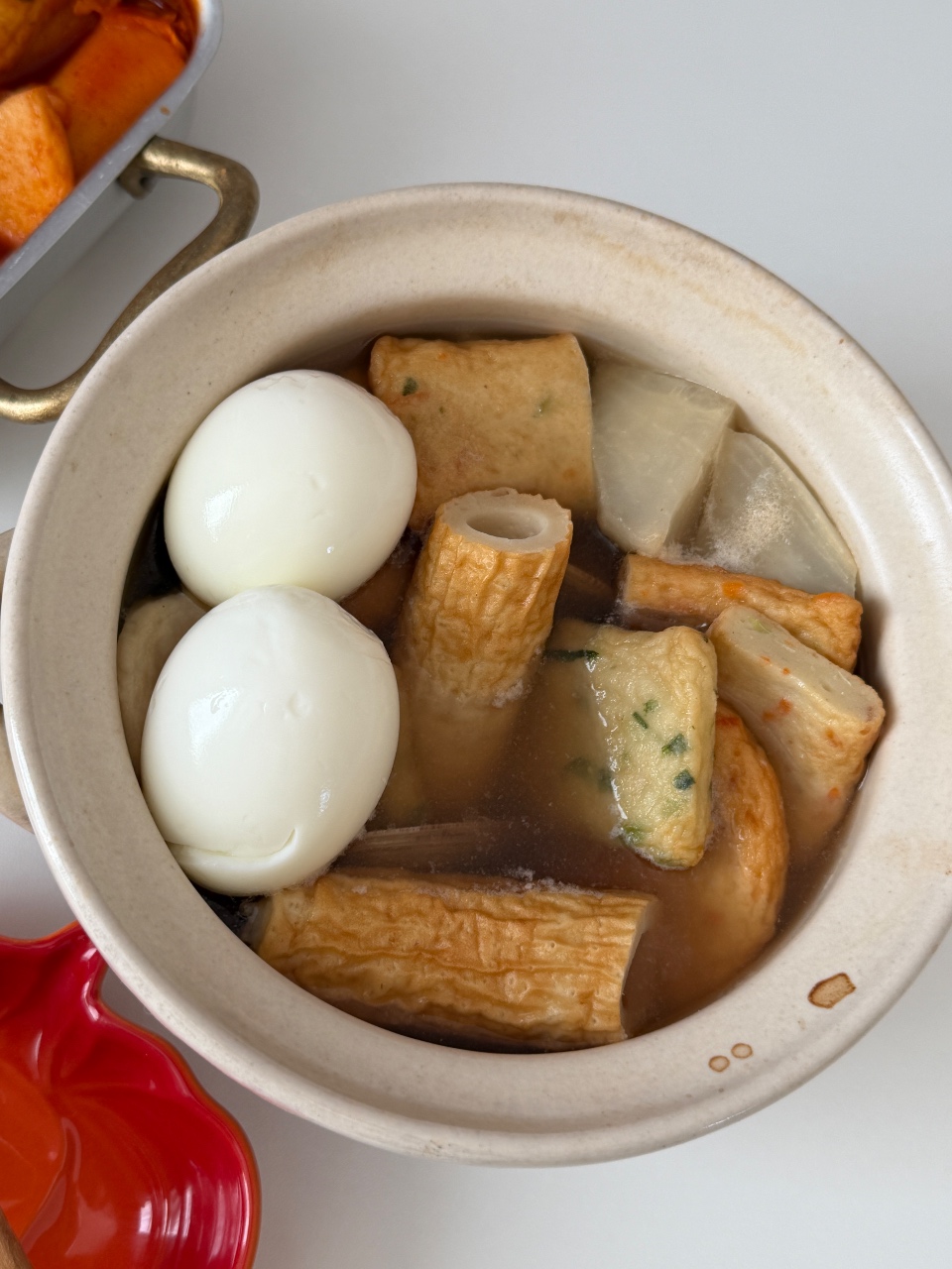 주말점심  떡볶이 오뎅탕