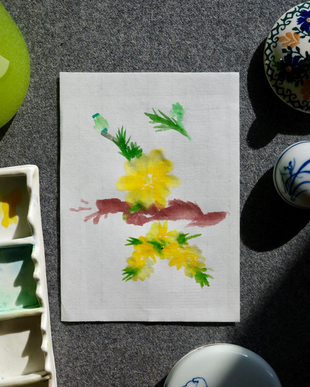 복과 장수를 의미하는 복수초꽃글씨 받으세요🌼🍀