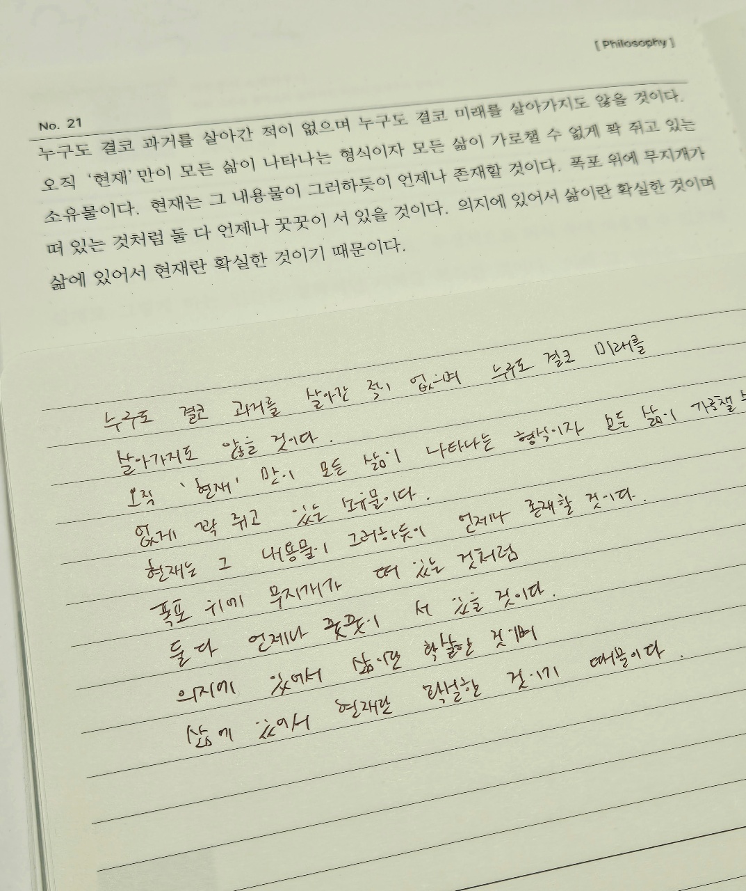 오늘의 문장 수집