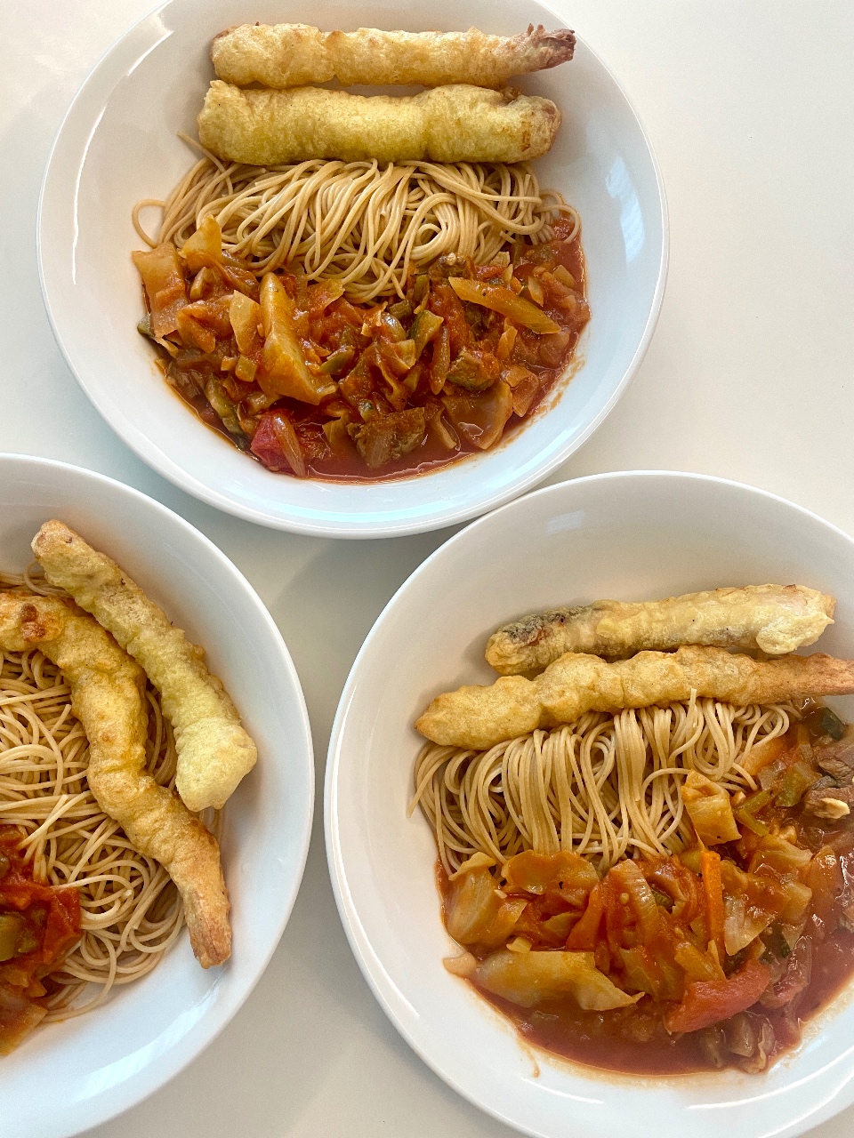 치킨카레 + 새우/오징어튀김 🤎🍤